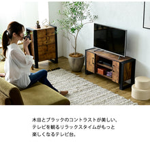画像をギャラリービューアに読み込む, テレビ台 インダストリアル ミッドセンチュリー 40型 幅90 高さ45 奥行30 40インチ コンパクト