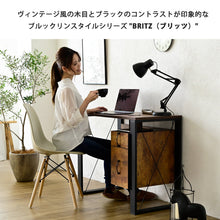画像をギャラリービューアに読み込む, デスク パソコンデスク インダストリアル ビンテージ 風 幅90 引き出し おしゃれ ブルックリン NO-921