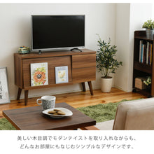 画像をギャラリービューアに読み込む, テレビ台 おしゃれ 北欧 コンパクト 脚付き ハイタイプ 幅100 高さ59.5 奥行33.5