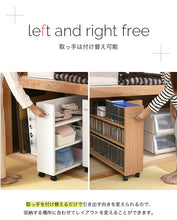 画像をギャラリービューアに読み込む, 押し入れ収納ラック セット キャスター付き スリム 本 収納 4個組 約 幅20 奥行78 高さ65cm 本 収納 本棚 ストッパー付き