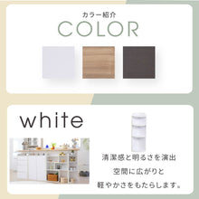 画像をギャラリービューアに読み込む, カウンター下 コーナー 棚 ラック 薄型 奥行20 高さ80 幅22 木製 NO-446