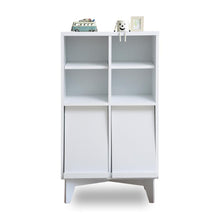 画像をギャラリービューアに読み込む, フラップ収納 ラック 本棚 オープン 1段 フラップ扉 本 雑誌 収納 幅60