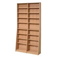 画像をギャラリービューアに読み込む, 本棚 漫画 マンガ 文庫本 薄型 幅90 90cm (本棚革命) 棚板が1cmピッチ単位でムダなく可動 コミック