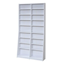 画像をギャラリービューアに読み込む, 本棚 漫画 マンガ 文庫本 薄型 幅90 90cm (本棚革命) 棚板が1cmピッチ単位でムダなく可動 コミック