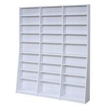 画像をギャラリービューアに読み込む, 本棚 文庫本 薄型 漫画 マンガ 幅150cm 高さ180 (本棚革命) 棚板が1cmピッチ単位でムダなく可動 コミック