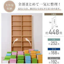 画像をギャラリービューアに読み込む, 本棚 文庫本 薄型 漫画 スリム 幅90 90cm 大量の文庫本やコミックが収納可能 オープンラック