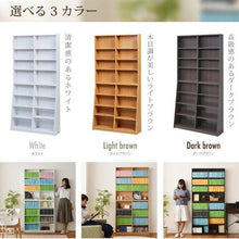 画像をギャラリービューアに読み込む, 本棚 文庫本 薄型 漫画 スリム 幅90 90cm 大量の文庫本やコミックが収納可能 オープンラック