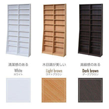 画像をギャラリービューアに読み込む, 本棚 漫画 マンガ 文庫本 薄型 幅90 90cm (本棚革命) 棚板が1cmピッチ単位でムダなく可動 コミック