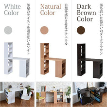 画像をギャラリービューアに読み込む, 机 デスク 本棚付き 本棚付きデスク ユニットデスク 棚 ラック 収納 ワークデスク シンプルデスク 本棚デスク兼用