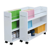 画像をギャラリービューアに読み込む, 押入れ本棚 漫画 キャスター付き 押入れ 本 収納 2個組 約 幅20 奥行78 高さ 65 スライド